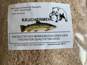 Räuchermehl Spezial Forelle, 500g Buche Fein