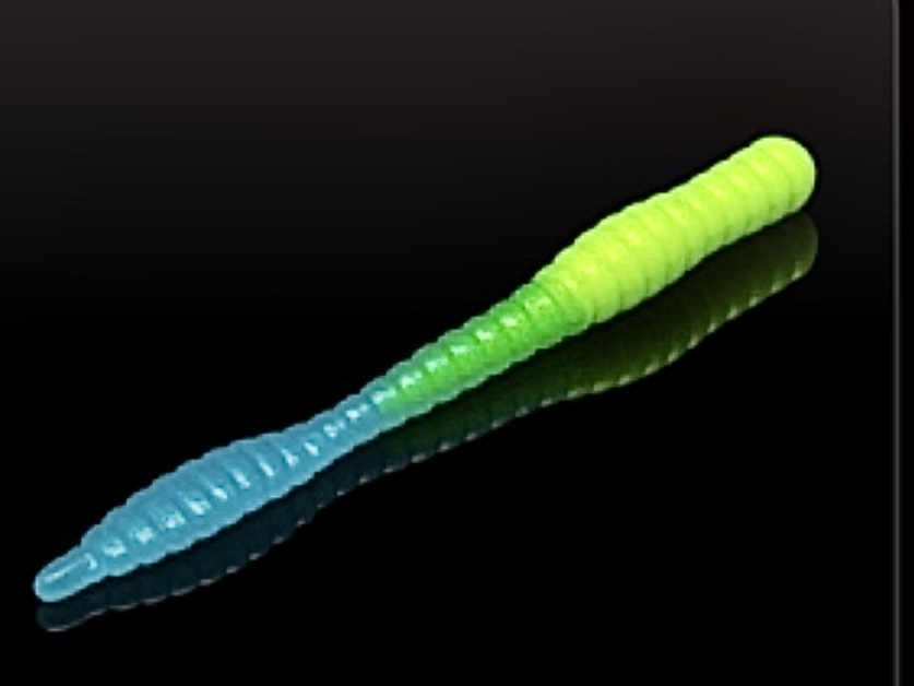 Soorex Worm Chartreuse/Blue Glow