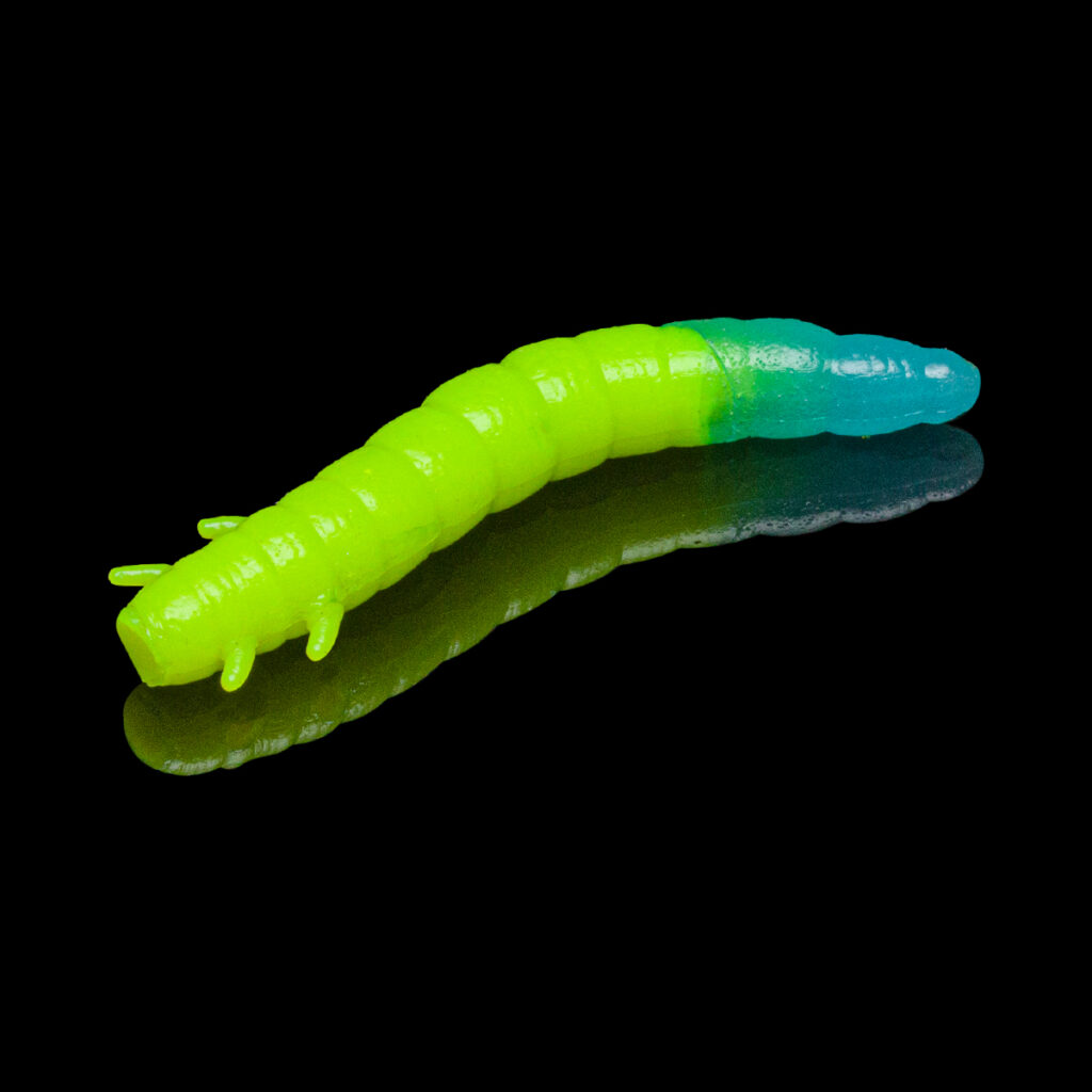 Soorex King Worm 55mm Chartreuse Blue Glow
