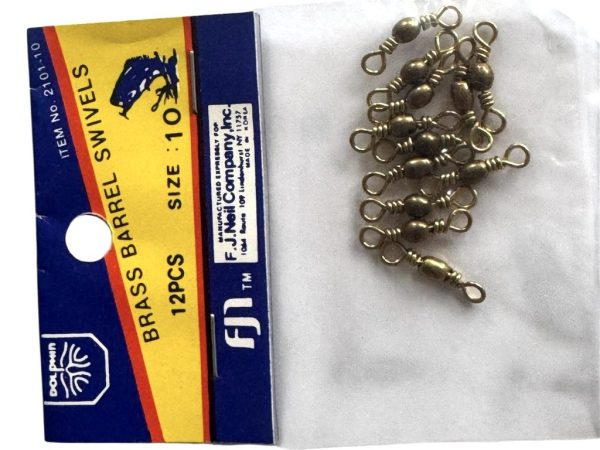 Brass Barrel Swivels Größe 10 – 12 Stück