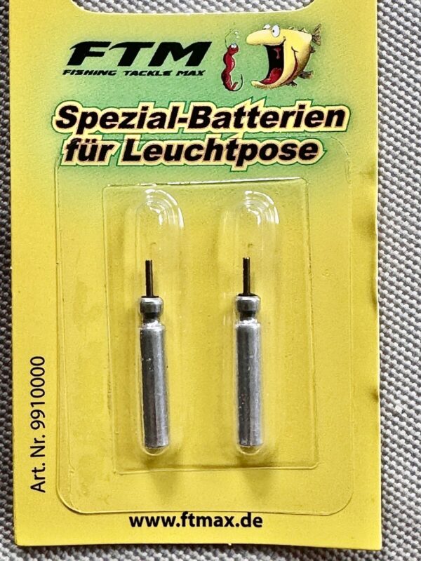 Spezial Batterien für Leuchtposen und für FTM Ruten Aal instinkt